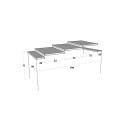 Consolle tavolo allungabile 90x40-196cm legno bianco Diago Small Catalogo