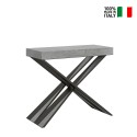 Consolle tavolo grigio allungabile 90x40-300cm Diago Premium Concrete Vendita
