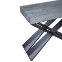 Consolle tavolo grigio allungabile 90x40-300cm Diago Premium Concrete Sconti