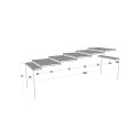 Consolle tavolo grigio allungabile 90x40-300cm Diago Premium Concrete Scelta