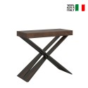 Consolle allungabile legno noce tavolo 90x40-300cm Diago Premium Noix Vendita