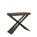 Consolle allungabile legno noce tavolo 90x40-300cm Diago Premium Noix Offerta