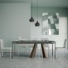 Consolle tavolo allungabile grigio 90x40-196cm Diamante Small Premium Concrete Saldi
