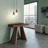 Consolle allungabile 90x40-300cm tavolo in legno noce Diamante Noix Promozione