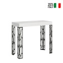 Consolle tavolo bianco allungabile 90x40-196cm legno Ghibli Small Vendita