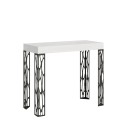Consolle tavolo bianco allungabile 90x40-196cm legno Ghibli Small Offerta