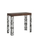Consolle tavolo allungabile in legno noce 90x40-196cm Ghibli Small Noix Offerta