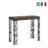 Consolle tavolo allungabile in legno noce 90x40-196cm Ghibli Small Noix Vendita