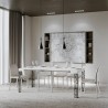 Consolle ingresso allungabile 90x40-300cm tavolo bianco design Ghibli Saldi