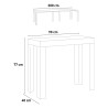 Consolle ingresso allungabile 90x40-300cm tavolo bianco design Ghibli Stock