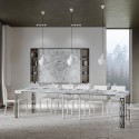 Consolle design moderno allungabile 90x40-300cm tavolo marmo Ghibli Marble Sconti