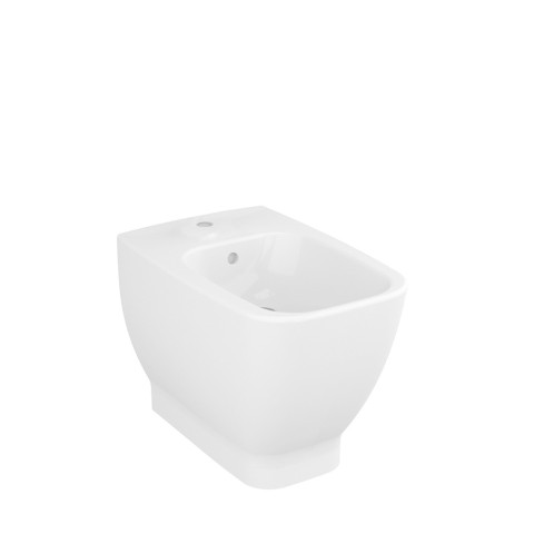 Bidet a terra filomuro in ceramica moderno bagno sanitari Shift VitrA Promozione