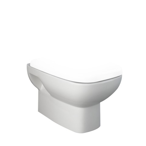 Vaso WC in ceramica sospeso scarico parete bagno sanitari River