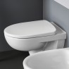 Copriwater tavoletta sedile bianco vaso WC bagno sanitari Geberit Selnova