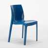 Tavolino Rotondo Bianco 70x70 cm con Base in Acciaio e 2 Sedie Colorate Ice Long Island 