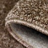 Tappeto Rettangolare Design Moderno Tinta Unita Salotto Trend Brown