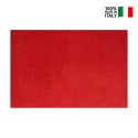 Tappeto Rettangolare Design Moderno Tinta Unita Salotto Trend Red