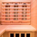 Sauna finlandese angolare da casa in legno 2/3 posti infrarossi Apollon 2C Misure