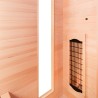 Sauna finlandese infrarossi da casa in legno 3 posti quarzo Apollon 3