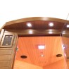 Sauna infrarossi finlandese angolare 3 posti da casa Dual Healthy Spectra 4 Saldi