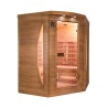 Sauna infrarossi finlandese angolare 3 posti da casa Dual Healthy Spectra 4 Vendita