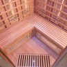 Sauna infrarossi finlandese angolare 3 posti da casa Dual Healthy Spectra 4 Sconti