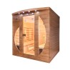 Sauna infrarossi finlandese in legno 4 posti da casa Dual Healthy Spectra 5 Saldi