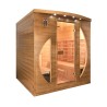 Sauna infrarossi finlandese in legno 4 posti da casa Dual Healthy Spectra 5 Promozione