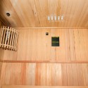 Sauna finlandese 2 posti in legno da casa stufa elettrica 4,5 kW Zen 2 Sconti