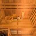 Sauna finlandese 2 posti in legno da casa stufa elettrica 4,5 kW Zen 2 Catalogo
