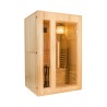 Sauna finlandese da casa 2 posti in legno stufa elettrica 4,5 kW Zen 2 Promozione