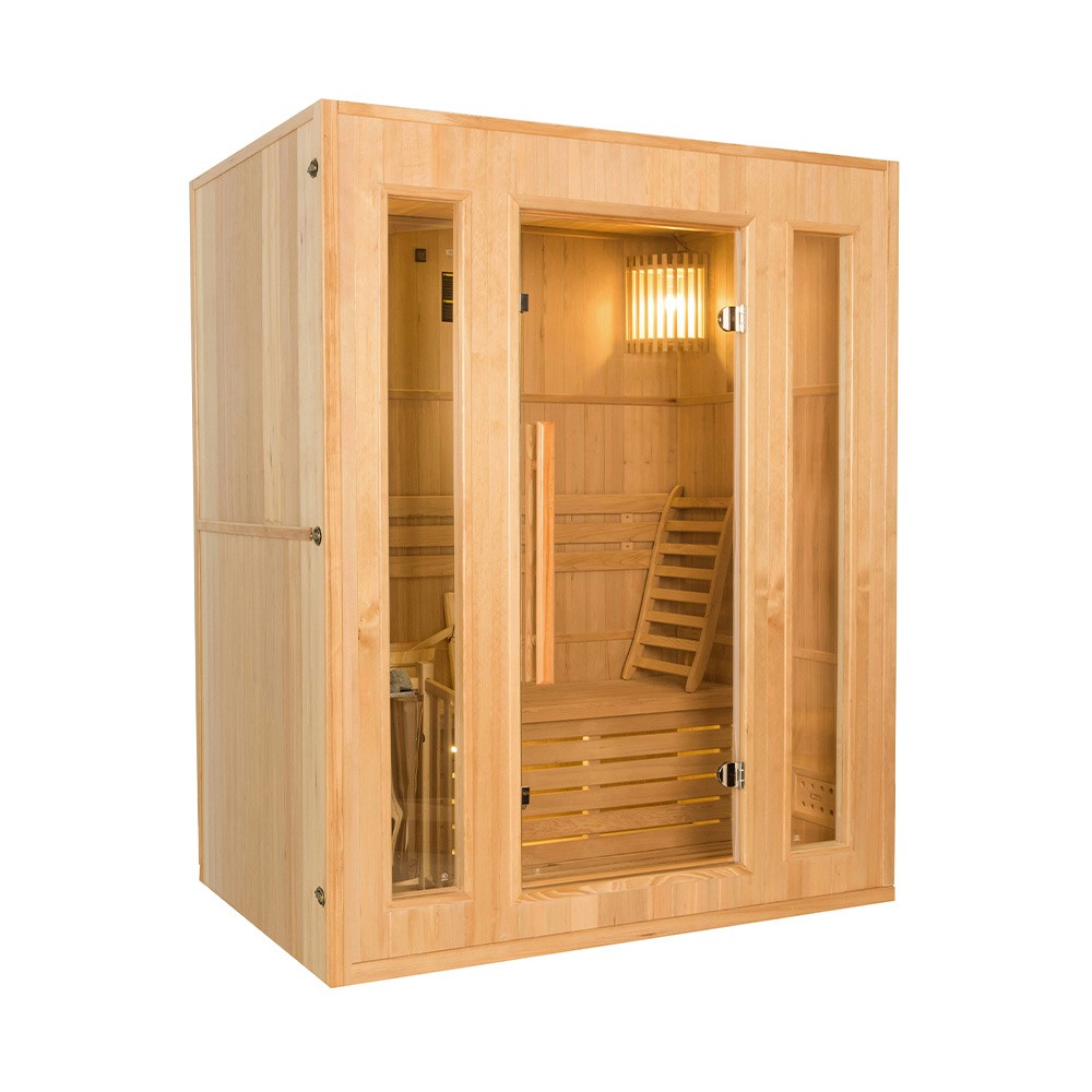 Sauna finlandese in legno 3 posti da casa stufa elettrica 3,5 kW Zen 3