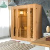 Sauna finlandese 3 posti da casa in legno stufa elettrica 4,5 kW Zen 3 Vendita
