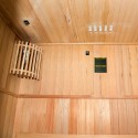 Sauna finlandese 3 posti da casa in legno stufa elettrica 4,5 kW Zen 3 Sconti