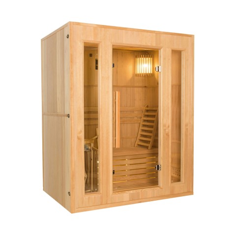 Sauna finlandese in legno domestica 3 posti stufa elettrica 4,5 kW Zen 3 Promozione
