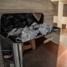 Sauna finlandese in legno domestica 3 posti stufa elettrica 4,5 kW Zen 3 Stock