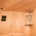 Sauna finlandese angolare in legno 3 posti da casa stufa elettrica Zen 3C Sconti