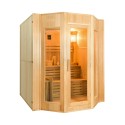 Sauna finlandese tradizionale domestica 4 posti in legno stufa elettrica Zen 4 Offerta