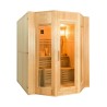Sauna finlandese domestica 4 posti in legno stufa elettrica 6 kW Zen 4 Offerta