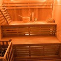 Sauna finlandese domestica 4 posti in legno stufa elettrica 6 kW Zen 4 Sconti