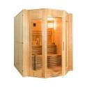 Sauna finlandese tradizionale da casa 4 posti in legno stufa 8 kW Zen 4 Saldi