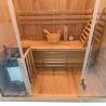 Sauna finlandese domestica in legno 3 posti stufa 4,5 kW Sense 3 Saldi