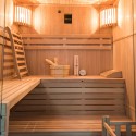 Sauna finlandese in legno 4 posti da casa stufa 4,5 kW Sense 4 Sconti