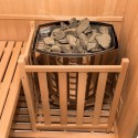 Sauna finlandese in legno 4 posti da casa stufa 4,5 kW Sense 4 Modello