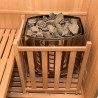Sauna finlandese in legno 4 posti da casa stufa 4,5 kW Sense 4 Modello
