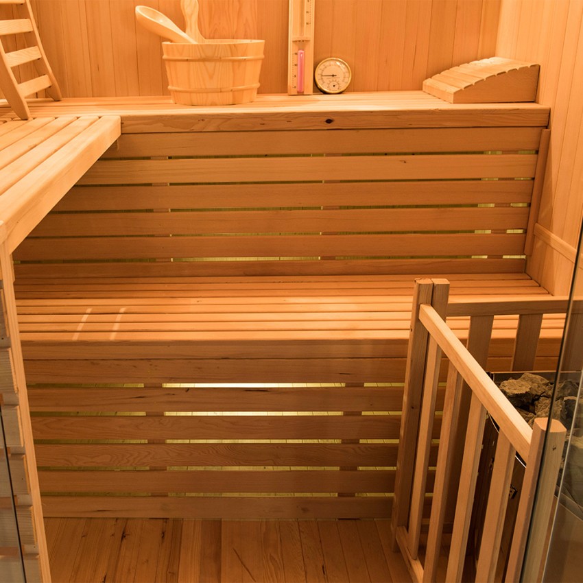 Sense 4 sauna finlandese 4 posti tradizionale da casa stufa 4,5 kW