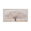 Quadro dipinto a mano su tela albero bianco cornice 60x120cm Z643 Saldi