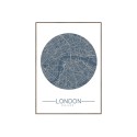 Quadro stampa fotografia mappa città Londra cornice 50x70cm Unika 0006 Vendita