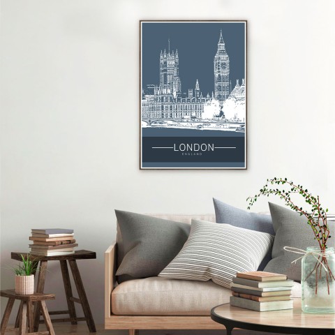 Stampa fotografia poster quadro città Londra cornice 50x70cm Unika 0005