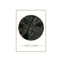 Quadro stampa fotografia mappa città New York cornice 50x70cm Unika 0014 Vendita